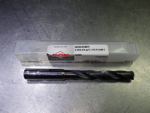 PCT 10.1mm Coolant Thru 5xD Carbide Drill 12mm Shank DXC0510100T9 (LOC1769)