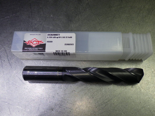PCT 20mm Coolant Thru 5xD Carbide Drill 20mm Shank DXC0520000T9 (LOC1769)