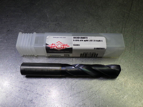 PCT 13.5mm Coolant Thru 3xD Carbide Drill 14mm Shank DXC0313500T9 (LOC1613A)