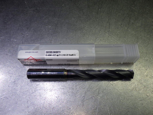 PCT 10.4mm Coolant Thru 5xD Carbide Drill 12mm Shank DXC0510400T9 (LOC1613A)
