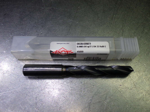 PCT 12.2mm Coolant Thru 5xD Carbide Drill 14mm Shank DXC0512200T9 (LOC1613A)
