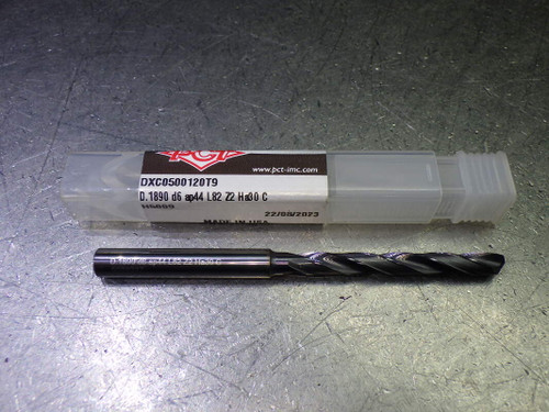 PCT 4.8mm Coolant Thru 5xD Carbide Drill 6mm Shank DXC0500120T9 (LOC1613A)
