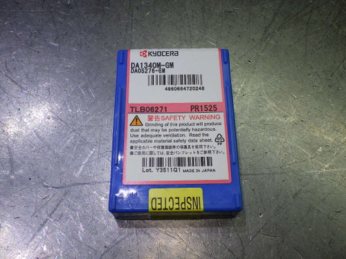 Kyocera 13.4mm Carbide Drill Tip Insert QTY1 DA1340M-GM PR1525 (LOC1009B)