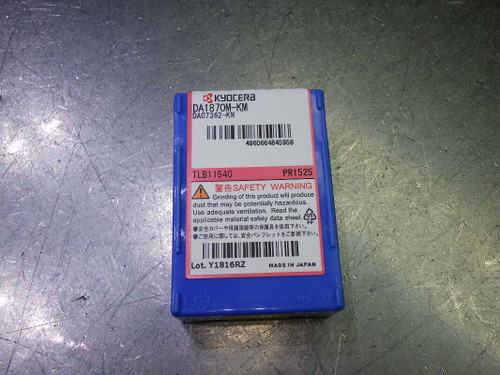 Kyocera 18.7mm Carbide Drill Tip Insert QTY1 DA1870M-KM PR1525 (LOC3350)