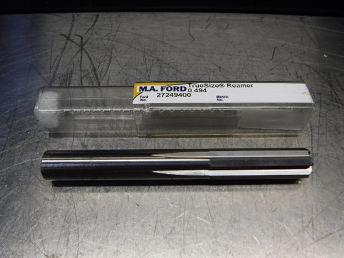 M.A. Ford TrueSize 0.4940" Carbide Reamer 0.4700" Shank 27249400 (LOC1170A)