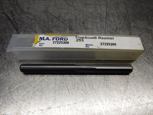 M.A. Ford 0.253" Solid Carbide Reamer 0.2380" Shank 27225300 (LOC1837A)