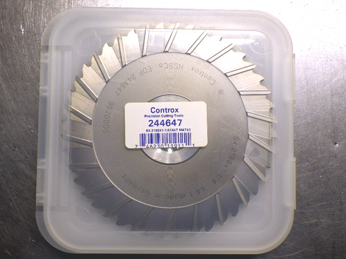 Controx 6" x 7/32" HSSCo Slot Saw 1.25" Arbor 44 Teeth 244647 (LOC1119A)