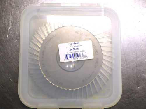 Controx 6" x 1/8" HSSCo Slot Saw 1.25" Arbor 48 Teeth 243635 (LOC1119A)