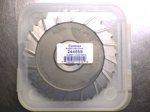 Controx 6" x 1/2" HSSCo Slot Saw 1.25" Arbor 32 Teeth 244659 (LOC1540)