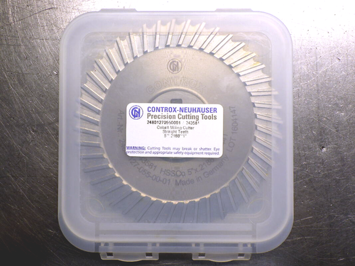 Controx 5" x 7/32" HSSCo Slot Saw 1" Arbor 44 Teeth 243581 (LOC3256)