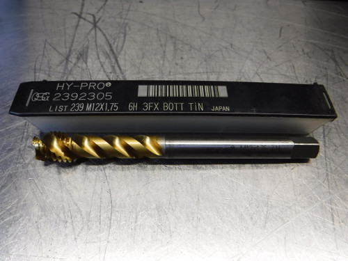 OSG HY-PRO M12X1.75 6H Modified Bottoming Tap 0.3670" Shank 2392305 (LOC1846A)