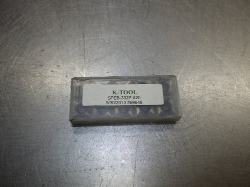 K-Tools Qty 10 Carbide Inserts SPEB-332P X20 (LOC634)