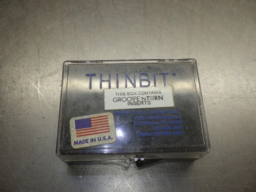 Kaiser THINBIT  Carbide Grooving Inserts LGT010D2RFR Qty12 (LOC636)