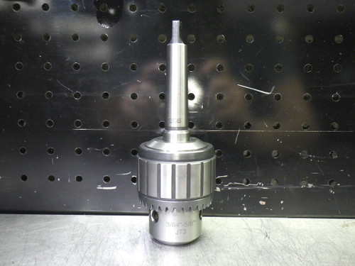 GS 3/64"-5/8" Key Type Drill Chuck W/ MT #2 Shank STM2-JT3 (LOC2893A)