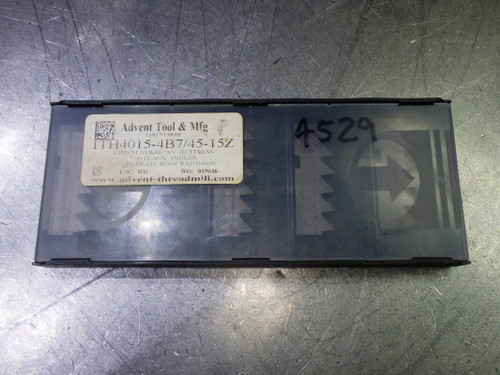 Advent Tool Carbide Thread Mill Inserts QTY5 ITH4015-4B7/45-15Z (LOC796)