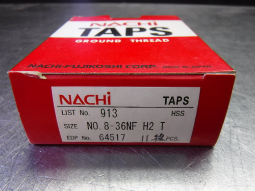 Nachi No.8-36NF H2 T Standard Hand Tap QTY11 L913/64517 (LOC2488B)