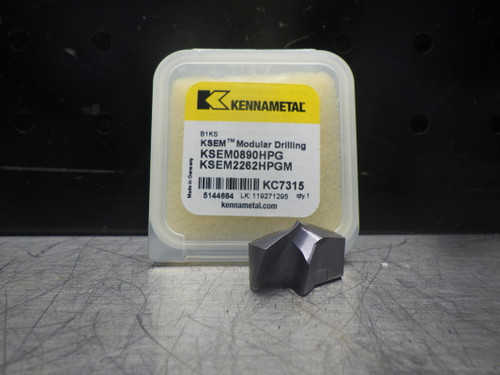 Kennametal Carbide 22.61mm Drill Insert KSEM0890HPG KC7315 (LOC834)