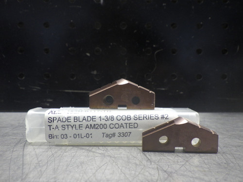 AMEC 34.93mm HSS Drill Inserts QTY2 ALLI-152H-0112-TC (LOC1066A)