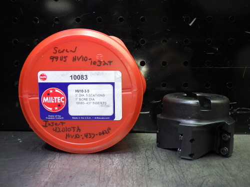 Mil-Tec 3" 90 Deg Indexable Facemill 1" Arbor HV10-3-5 (LOC562)