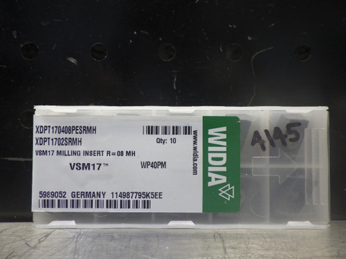 SECO Carbide Inserts QTY10 XDPT170408PERSRMH WP40PM (LOC1279B)
