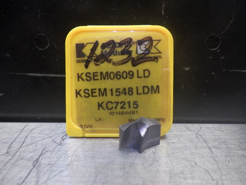 Kennametal Carbide 39/64" Drill Insert KSEM0609LD KC7215 (LOC1279B)