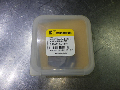 Kennametal 34mm Carbide Drill Tip Insert QTY1 KSEM3400HPM KC7315 (LOC1288B)