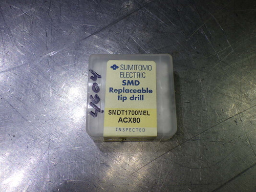 Sumitomo 17mm Carbide Drill Tip Insert QTY1 SMDT1700MEL ACX80 (LOC1288B)