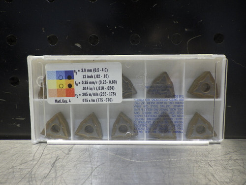 SECO Carbide Inserts QTY10 WNMG080408-M5 TP3000 (LOC1434A)