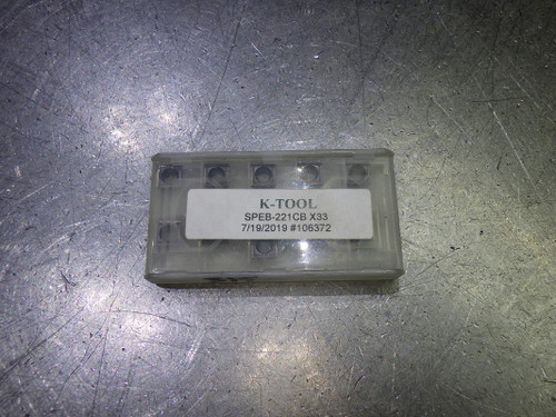 K-Tool Carbide Inserts QTY10 SPEB-221CB X33 (LOC1278A)