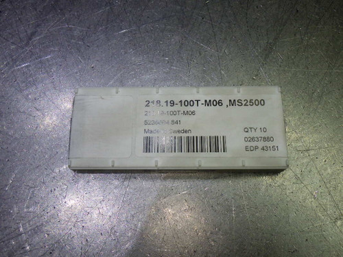 SECO Carbide Milling Inserts QTY10 218.19-100T-M06 MS2500 (LOC1465)