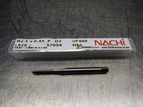 Nachi M2.5x0.45 P D3 HSS Spiral Pointed Tap 0.141" Shank L920/57054 (LOC386) Nachi M2.5x0.45 P D3 HSS Spiral Pointed Tap 0.141" Shank L920/57054 (LOC386)
