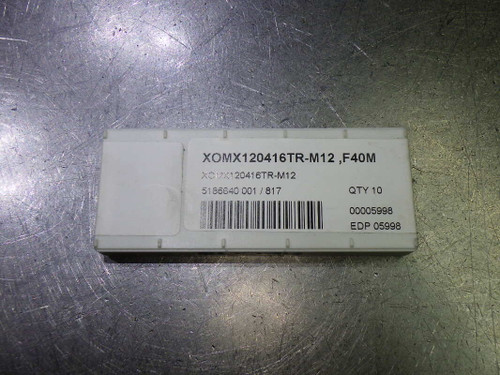 SECO Carbide Milling Inserts QTY10 XOMX120416TR-M12 F40M (LOC2862B)