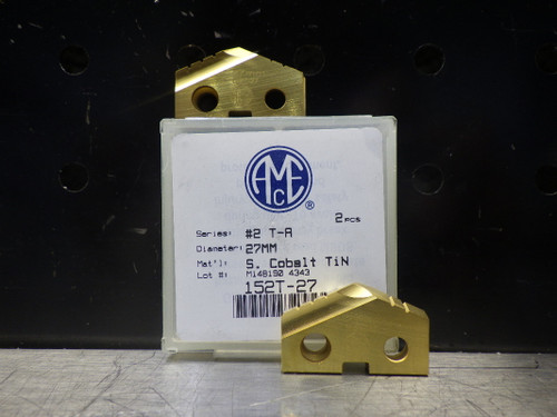 AMEC Gen2 T-A #2 27mm Cobalt Spade Drill Inserts QTY2 152T-27 (LOC1241A)