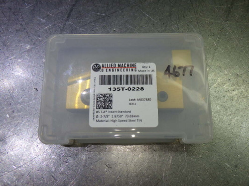 AMEC T-A #5 2.875" HSS Spade Drill Insert QTY1 135T-0228 (LOC1982A)