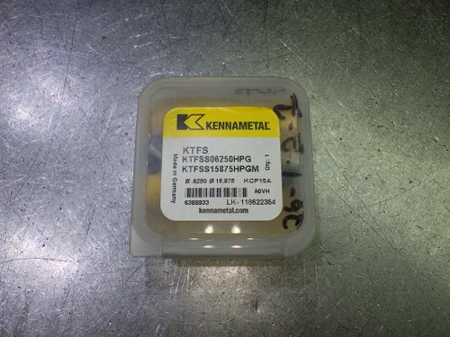 Kennametal 5/8" Carbide Drill Tip Inserts QTY2 KTFSS06250HPG KCP15A (LOC430)