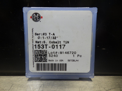 AMEC #3 T-A 1-17/32" Spade Drill Inserts QTY1 153T-0117 (LOC1626)