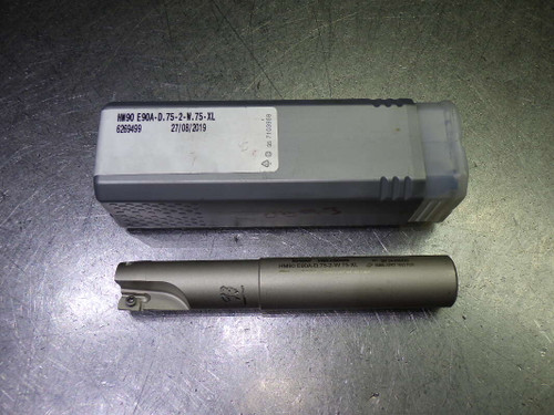 Iscar 3/4" 2 Flute Indexable Endmill 3/4" Shank HM90 E90A-D.75-2-W.75-XL (LOC3285)