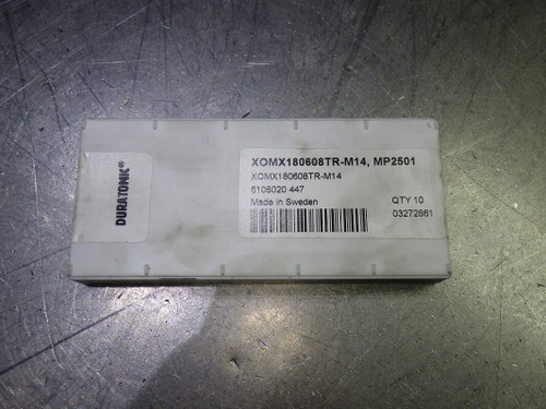 SECO Carbide Milling Inserts QTY10 XOMX180608TR-M14 MP2501 (LOC3285)