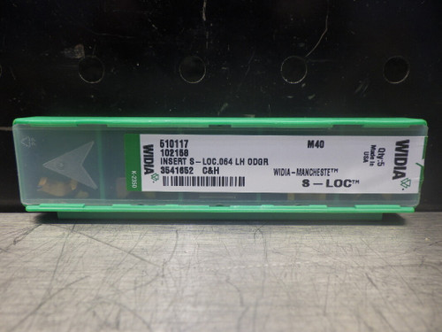 Widia / Manchester S-LOC Carbide Grooving Inserts QTY5 510117 M40 (LOC2845A)