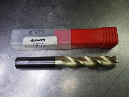 Accupro 3/4" 3 Flute Carbide SQ Roughing Endmill 3/4" Shank 85646461 (LOC2812B)