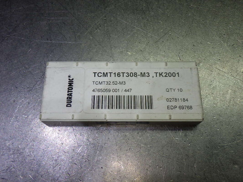 SECO Carbide Inserts QTY10 TCMT32.52-M3/TCMT16T308-M3 TK2001 (LOC1059B)