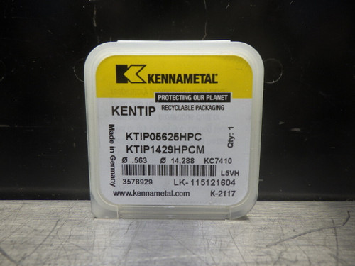 Kennametal Carbide Drill Inserts QTY1 KTIP05625HPC KC7410 (LOC417)