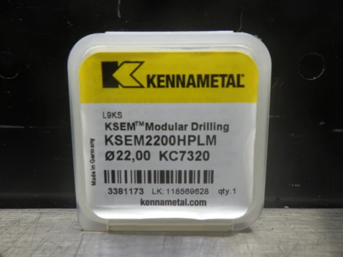 Kennametal Carbide Drill Inserts QTY1 KSEM2200HPLM KC7320 (LOC417)