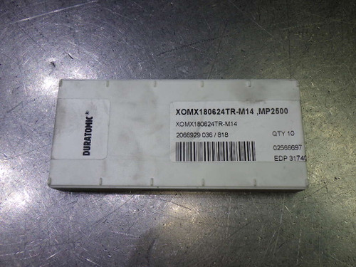 SECO Carbide Milling Insert QTY10 XOMX180624TR-M14 MP2500 (LOC1812B)