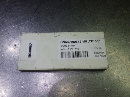 SECO Carbide Inserts QTY10 CNMG643-M5/CNMG190612-M5 TP1500 (LOC1812B)