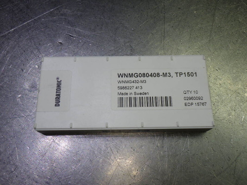 SECO Carbide Inserts QTY10 WNMG432-M3/WNMG080408-M3 TP1501 (LOC357)
