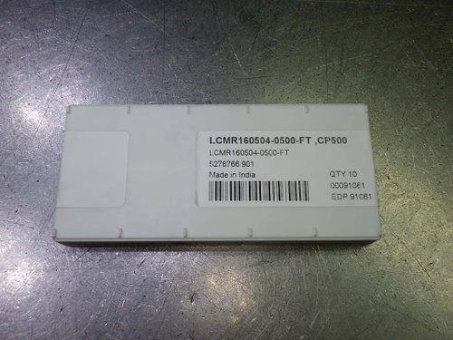 SECO Carbide Grooving Inserts QTY10 LCMR160504-0500-FT CP500 (LOC357)