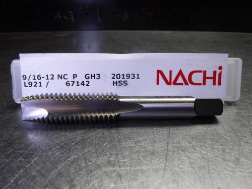 Nachi 9/16-12 NC P GH3 Standard Spiral Pointed Tap L921/67142 (LOC3028C)
