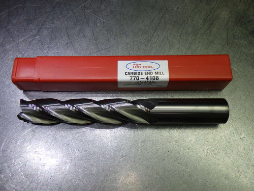 HTC Tool 1" 4 Flute SQ Carbide Endmill 1" Shank 770-4108 (LOC1979A)