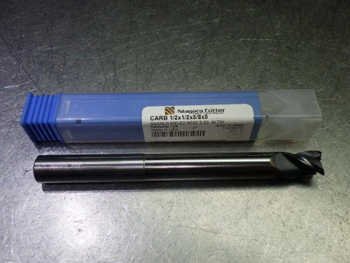 Niagara 1/2" 3 Flute Carbide CR Endmill .03" R SN335-0.500-E2-R030.3-Z3 (LOC1997B)